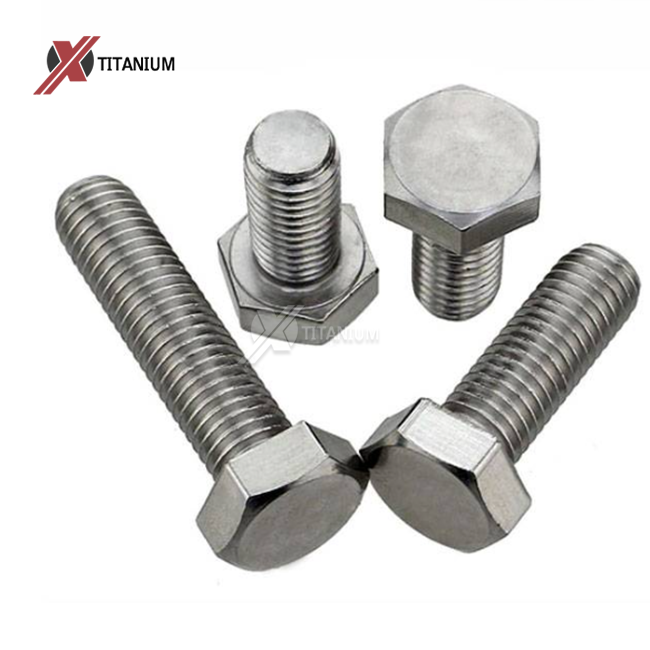 Grade 2 Hexagonal Titanium Bolts with Low Cost